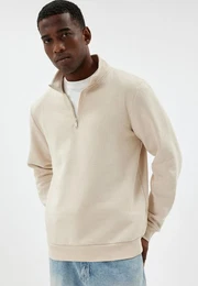 Sweatshirt Halbreiverschluss Softshell