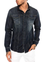 Jeanshemd zeitloses Freizeithemd Premium Denim Vintage