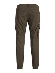 Jack & Jones Cargohose JJIPaul JJFLake (1-tlg) Khaki/Dunkelgrün