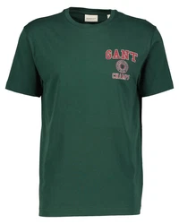 Gant T-Shirt CREST GRAPHIC Regular Fit Dunkelgrün/Grün