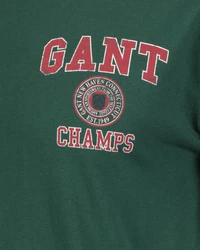 Gant T-Shirt CREST GRAPHIC Regular Fit Dunkelgrün/Grün