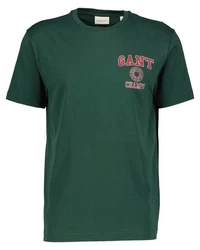 Gant T-Shirt CREST GRAPHIC Regular Fit Dunkelgrün/Grün