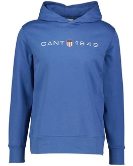 Gant Sweatshirt Hoodie PRINTED GRAPHIC HOODIE Hellblau/Dunkelblau/Gelb/Grau/Blau