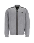 Hajo Sweatjacke mit Eingriffstaschen Grau/Hellgrau/Dunkelgrau
