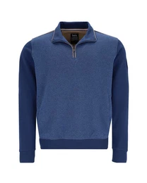 Sweatshirt strukturiertes Sweatshirt mit Kngurutaschen