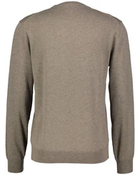 Gant Herren Strickpullover dunkel haselnuss melange