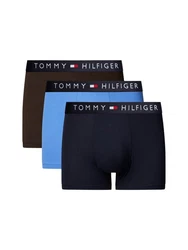 Tommy Hilfiger Underwear Trunk 3P TRUNK mit Logoschriftzug schwarz coffee/lincoln blau/des sky