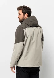 Jack Wolfskin 3-in-1 Funktionsjacke GLAABACH 3IN1 JKT Beige/Hellgrau/Grau/Braun/Khaki