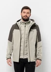 Jack Wolfskin 3-in-1 Funktionsjacke GLAABACH 3IN1 JKT Beige/Hellgrau/Grau/Braun/Khaki