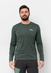 Jack Wolfskin Rundhalspullover SKY THERMAL L/S Dunkelgrün/Grün