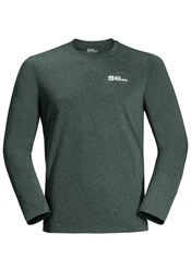 Jack Wolfskin Rundhalspullover SKY THERMAL L/S Dunkelgrün/Grün