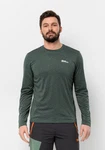 Jack Wolfskin Rundhalspullover SKY THERMAL L/S Dunkelgrün/Grün