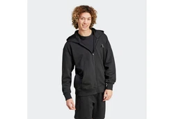 Adidas Sportswear Kapuzensweatshirt SZN FL FZ Schwarz/Hellblau/Dunkelgrau