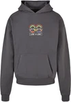 Merchcode Kapuzensweatshirt Love Figures Oversized Hoody Dunkelgrau/Grau/Hellgrau/Mischfarben