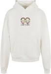 Merchcode Kapuzensweatshirt Love Figures Oversized Hoody Weiß/Creme/Beige/Mischfarben