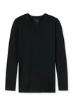 Schiesser Langarmshirt Schwarz/schwarz
