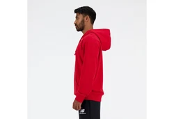 New Balance Kapuzensweatshirt Sport Essentials French Terry Logo Hoodie (NWG) rot