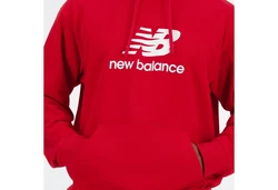 New Balance Kapuzensweatshirt Sport Essentials French Terry Logo Hoodie (NWG) rot