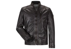 Milestone Lederjacke MS-Pepino Dunkelbraun/Braun/Grau/Dunkelgrün/Schwarz/Dunkelgrau