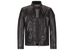 Milestone Lederjacke MS-Pepino Dunkelbraun/Braun/Grau/Dunkelgrün/Schwarz/Dunkelgrau