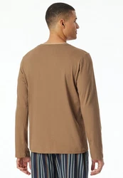 Schiesser Pyjamahose Khaki/Beige/Braun