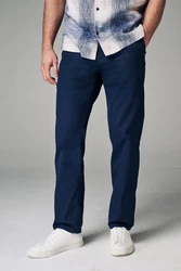 Next Chinohose Straight Fit Dunkelblau/Blau