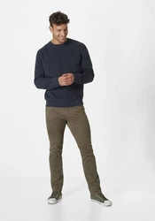 Paddock's Rundhalspullover Dunkelblau/Blau