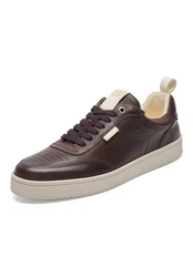 N91 Court M AC Sneaker Bordeaux/Dunkelrot/Creme/Dunkelbraun/Braun/Beige
