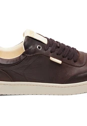 N91 Court M AC Sneaker Bordeaux/Dunkelrot/Creme/Dunkelbraun/Braun/Beige