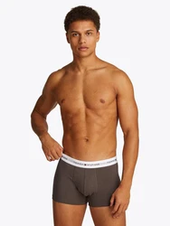 Tommy Hilfiger Underwear Trunk 3P TRUNK mit Logoschriftzug Blau/Mischfarben/Türkis/Grau