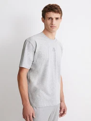 Marc O'Polo Sleepshirt Heavy Jersey  Grau/Hellgrau