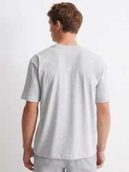 Marc O'Polo Sleepshirt Heavy Jersey  Grau/Hellgrau