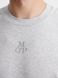 Marc O'Polo Sleepshirt Heavy Jersey  Grau/Hellgrau