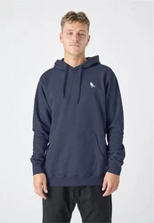 Cleptomanicx Kapuzensweatshirt Hooded Embro Gull 2 blau/meliert