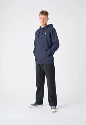 Cleptomanicx Kapuzensweatshirt Hooded Embro Gull 2 blau/meliert