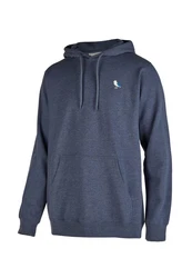 Cleptomanicx Kapuzensweatshirt Hooded Embro Gull 2 blau/meliert
