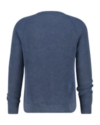 Gant Rundhalspullover WASHED RIB C-NECK Blau/Dunkelblau/Grau/Hellblau
