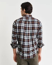 Gant Langarmhemd REG FLANNEL PLAID SHIRT braun