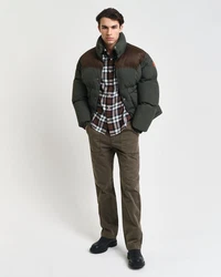 Gant Langarmhemd REG FLANNEL PLAID SHIRT braun