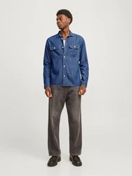 Jack & Jones Hemd JJETravis Blau/Dunkelblau/Hellblau