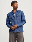 Jack & Jones Hemd JJETravis Blau/Dunkelblau/Hellblau