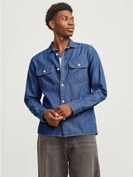 Jack & Jones Hemd JJETravis Blau/Dunkelblau/Hellblau