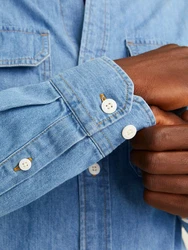 Jack & Jones Hemd JJETravis Hellblau/Blau