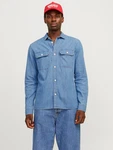 Jack & Jones Hemd JJETravis Hellblau/Blau