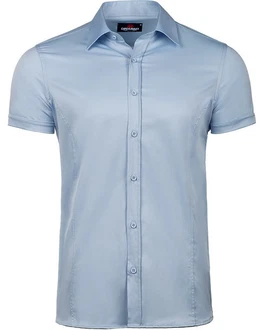 Cipo & Baxx Businesshemd CH166 Regular Fit Langarm Light Blue