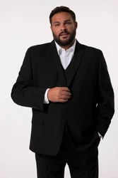 Men Plus Sakko Business Baukasten Porto Schwarz