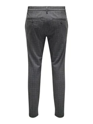 ONLY & SONS Chinohose Chino Hose Slim Fit Reißverschluss Seitentaschen (8043) Schwarz (8043-2)