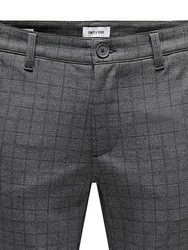 ONLY & SONS Chinohose Chino Hose Slim Fit Reißverschluss Seitentaschen (8043) Schwarz (8043-2)