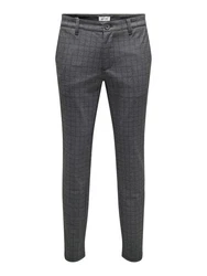 ONLY & SONS Chinohose Chino Hose Slim Fit Reißverschluss Seitentaschen (8043) Schwarz (8043-2)