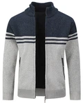 Allthemen Cardigan mit Stehkragen 